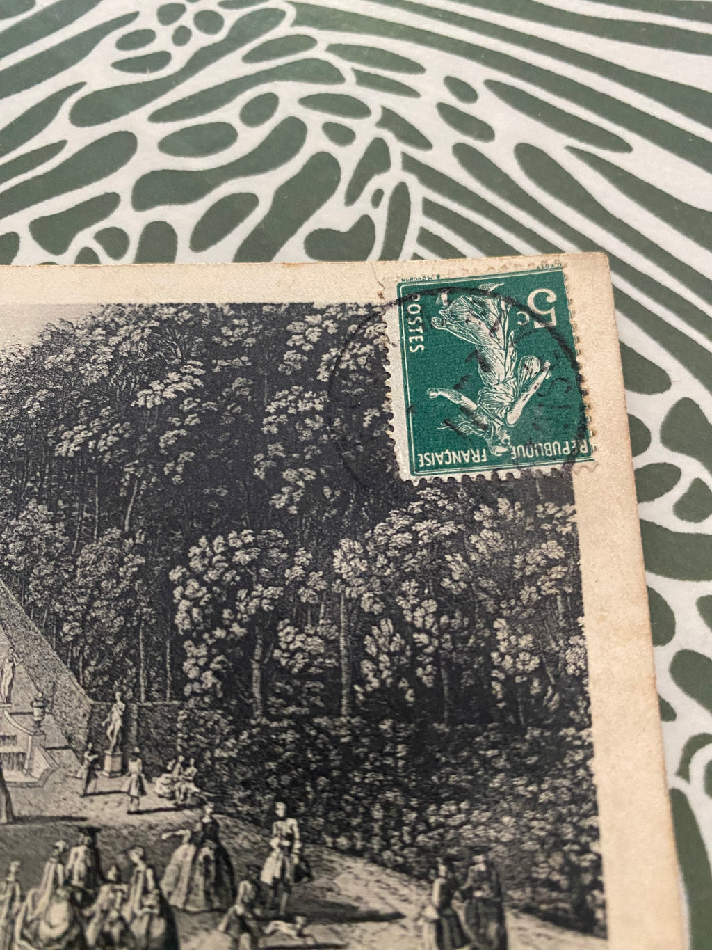 Carte postale ancienne vue de la Cascade de Marli