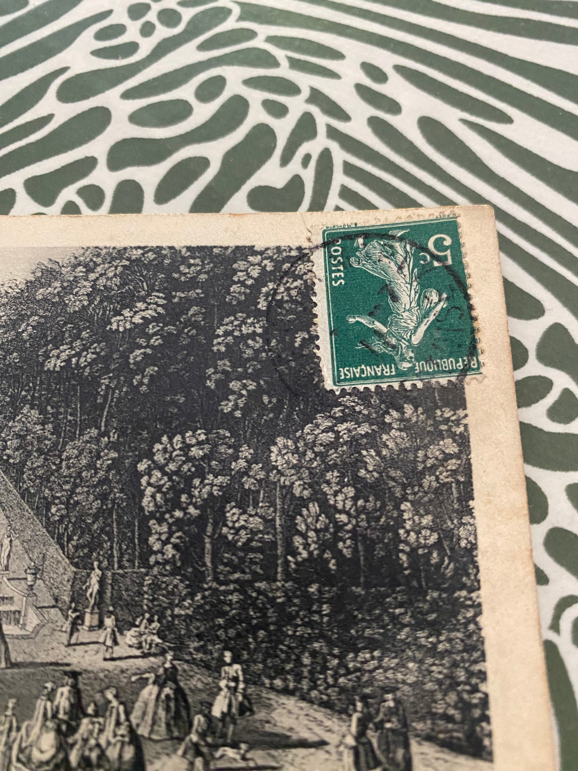 Carte postale ancienne vue de la Cascade de Marli
