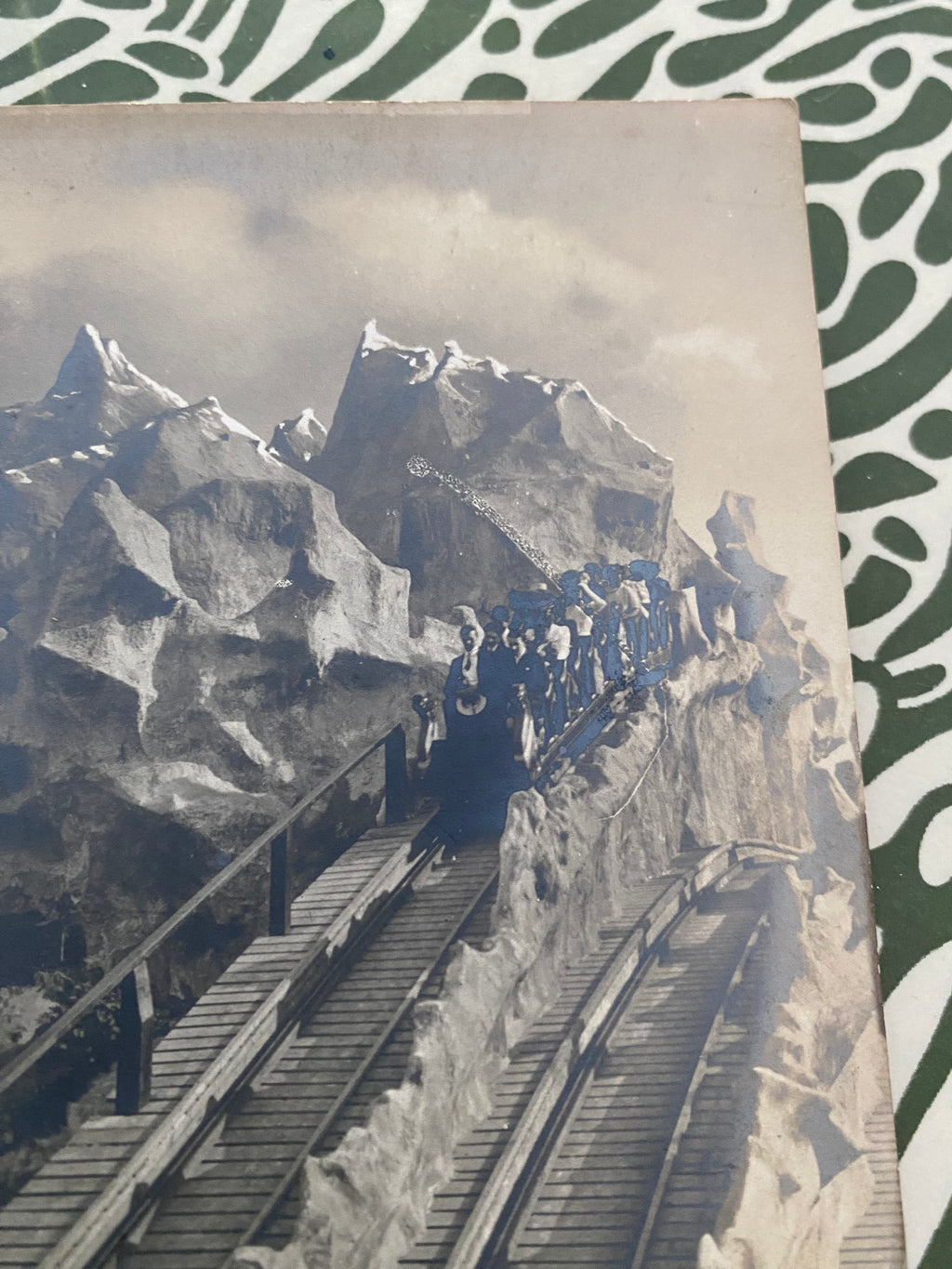 Carte postale ancienne Luna Park. Scenic Railway