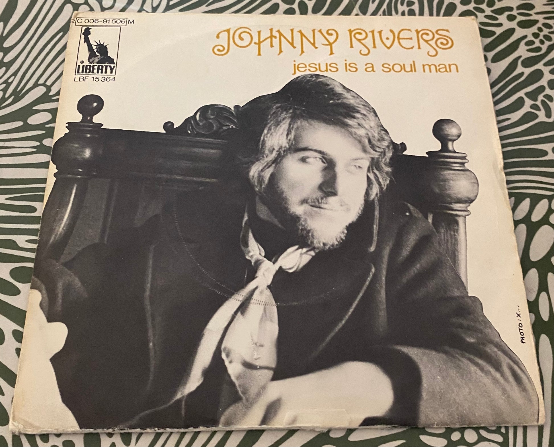 Disque vinyle 45 tours Johnny Rivers. Jesus is a soulman