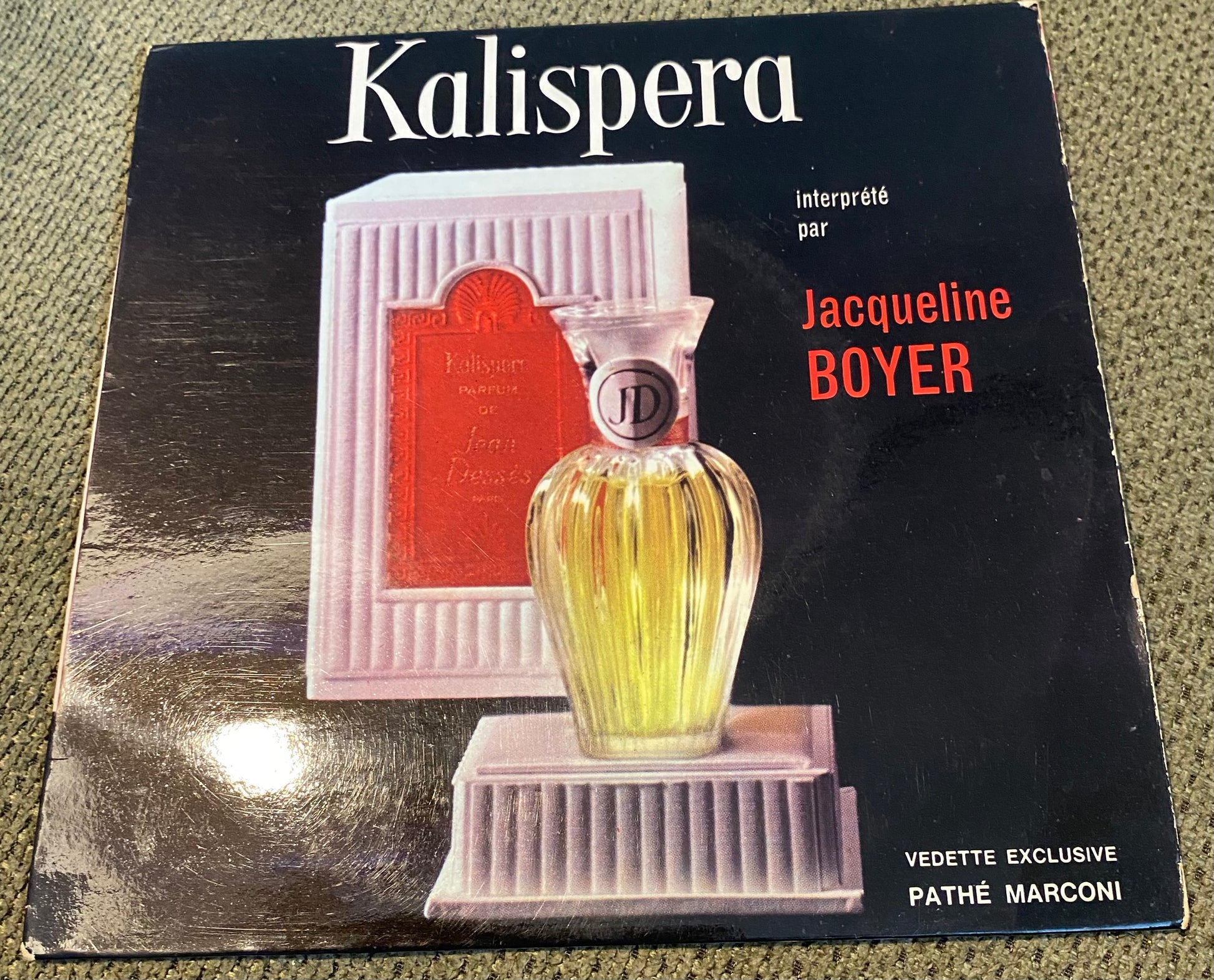 Disque vinyle 45 tours Jacqueline Boyer. Kalispera Christine Fontane. Celui