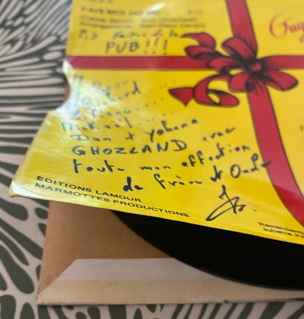 Disque vinyle 45 Tours Guy Ghozland Fais moi Ho! Ho! Dedicacé