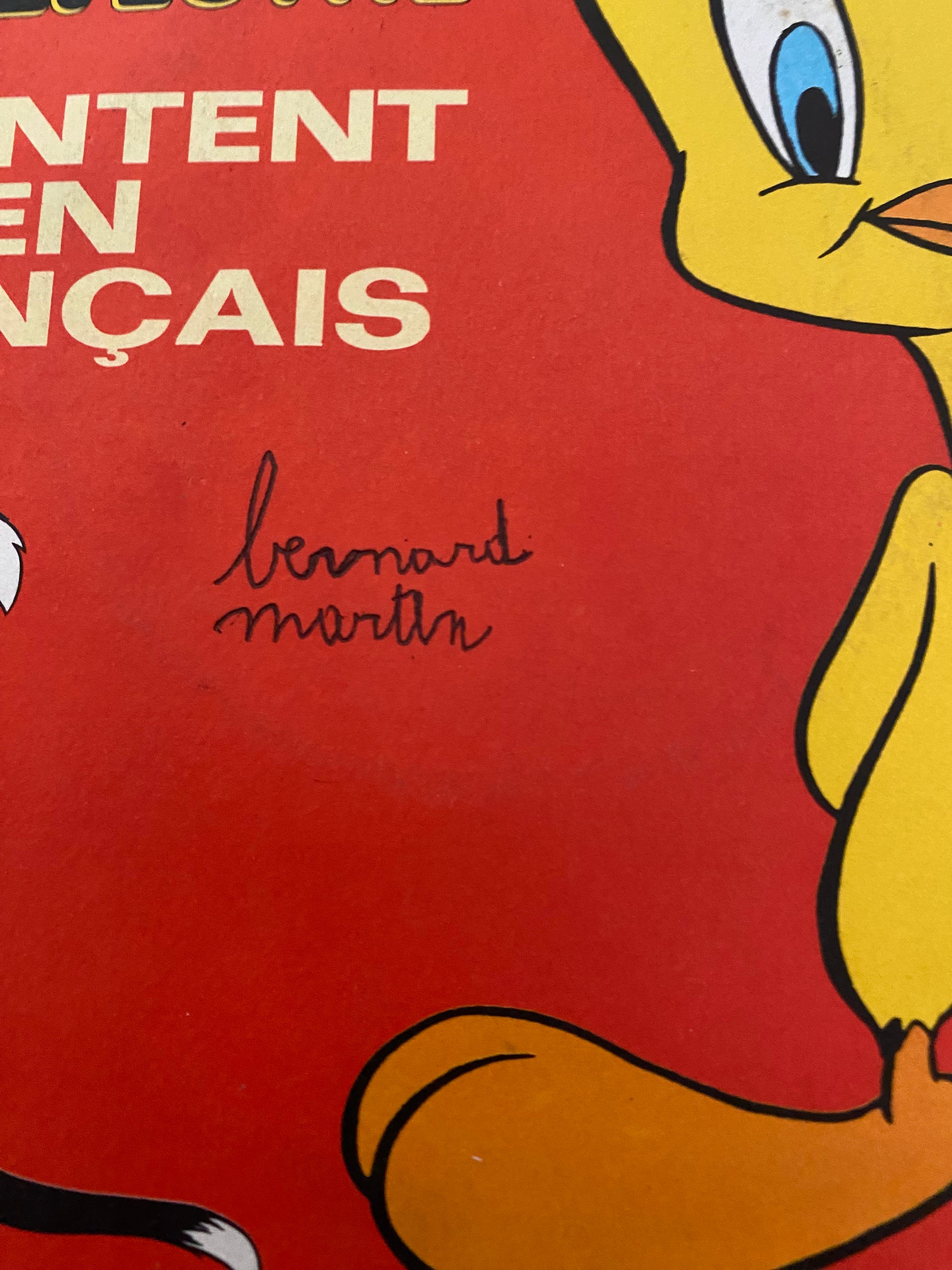 Disque vinyle 45 Tours titi et sylvestre chantent en Français