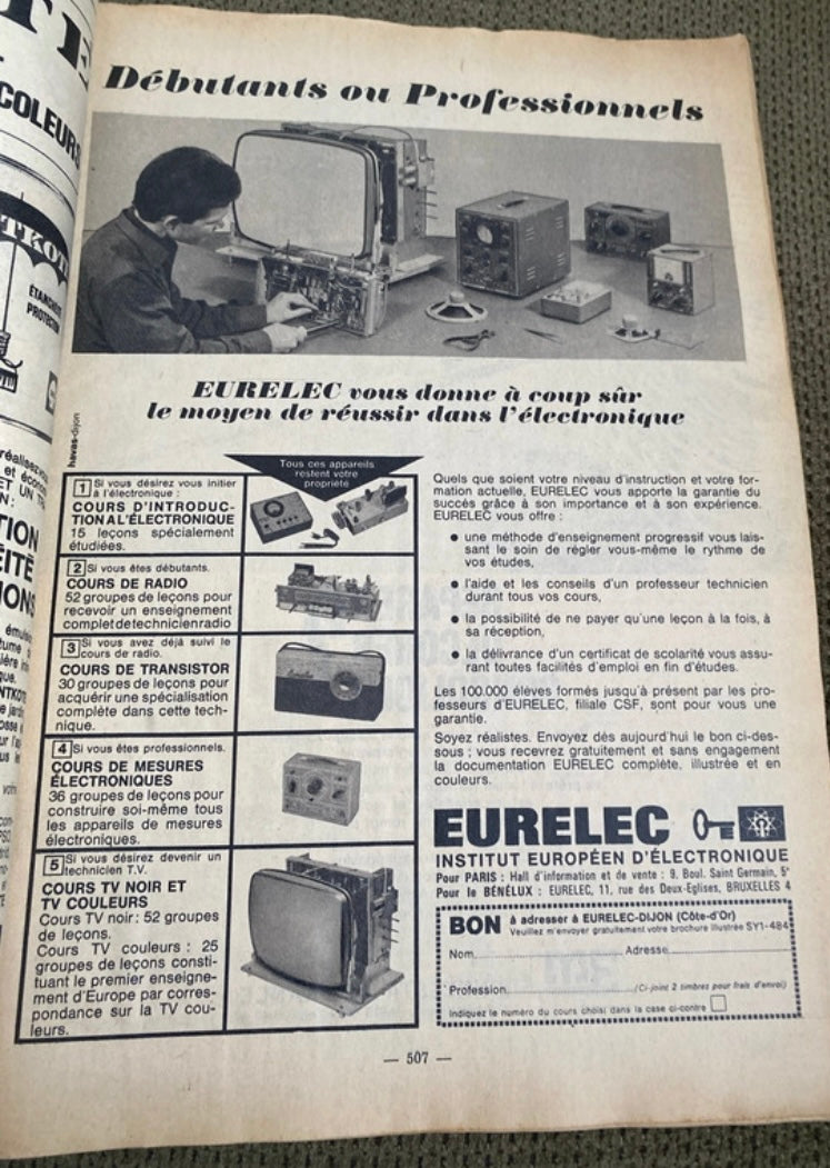 Magazine Système D. Diviser une pièce en deux 1966