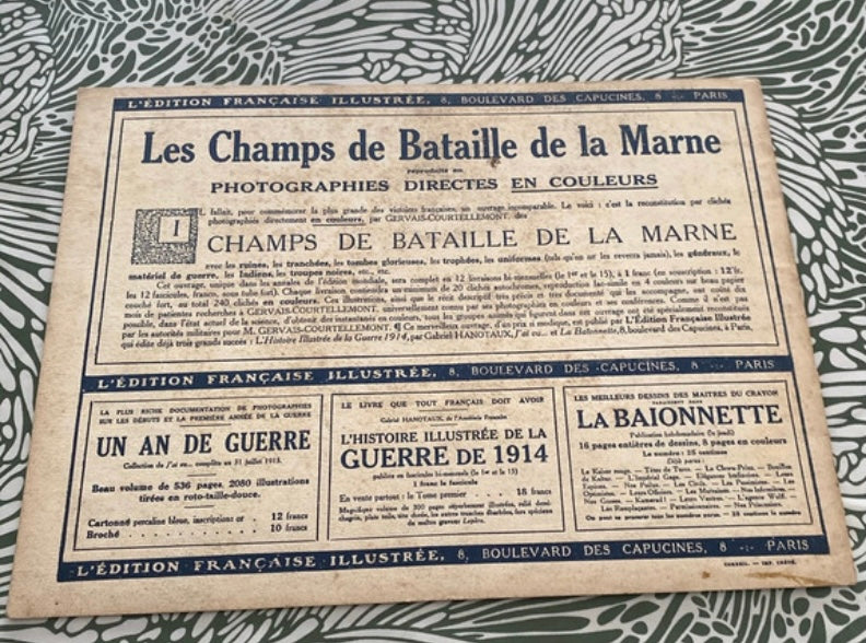 Revue Portfolio les champs de bataille de la Marne. Numéro 11. Début 1900
