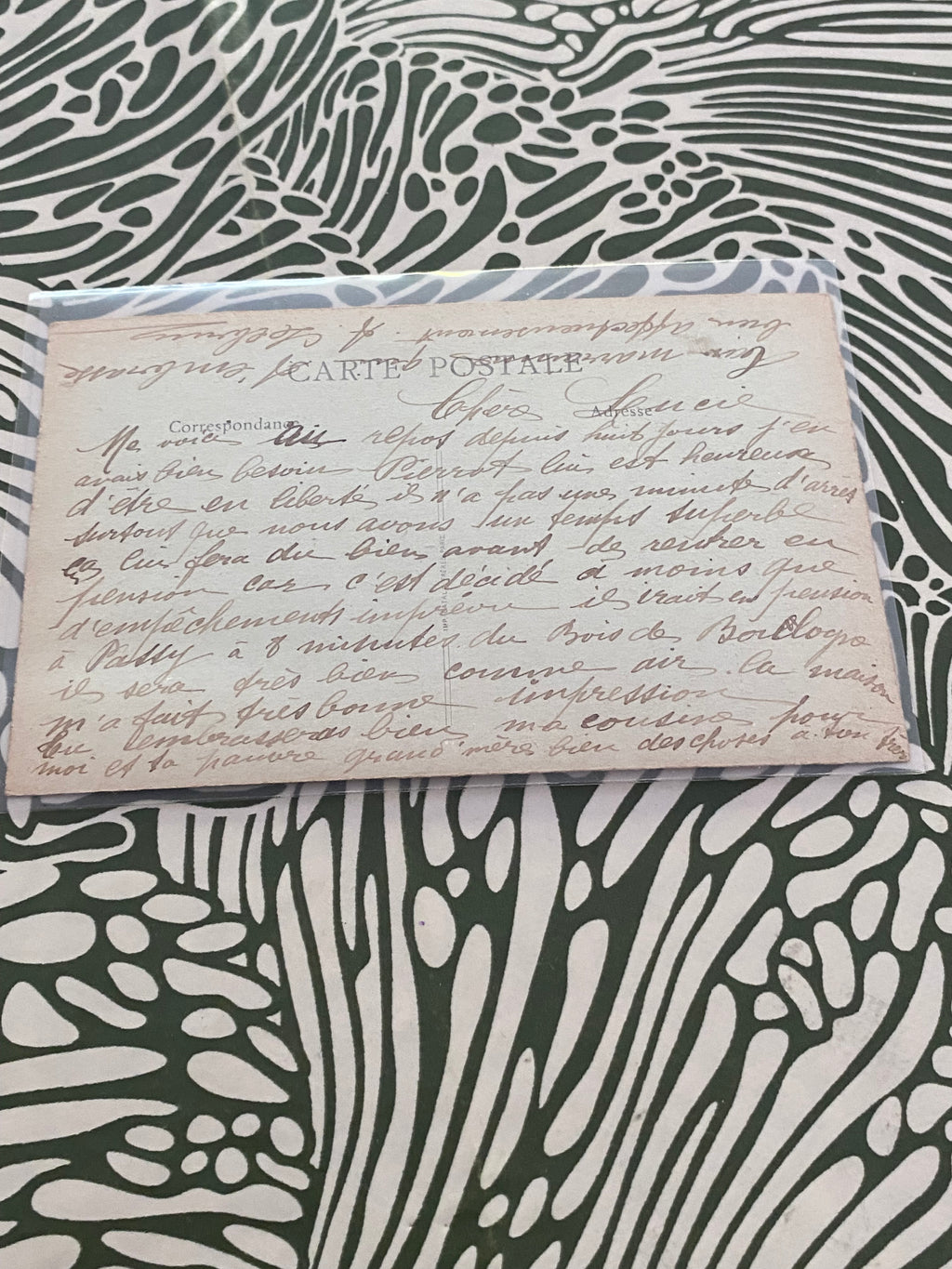 Carte postale ancienne deuxième victoire de la Marne. Saponay près Fère en Tardenois. Dans une pochette de protection