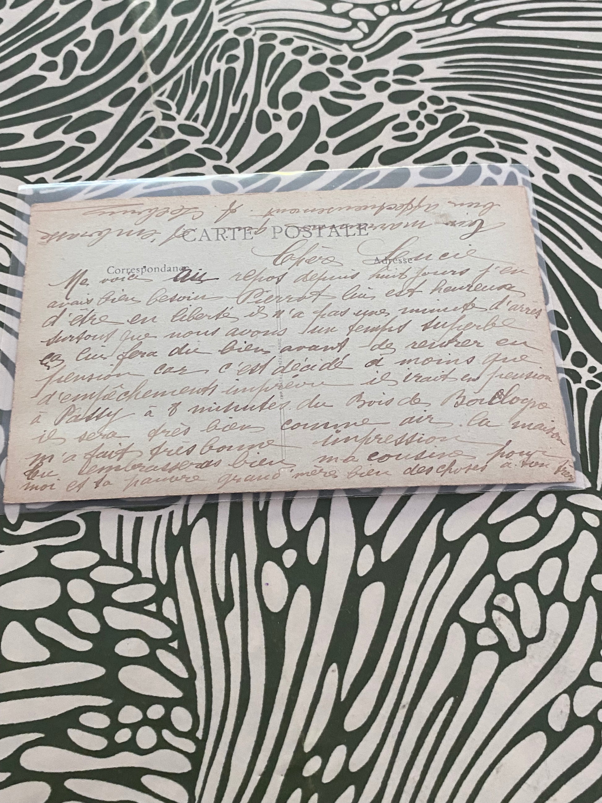 Carte postale ancienne deuxième victoire de la Marne. Saponay près Fère en Tardenois. Dans une pochette de protection