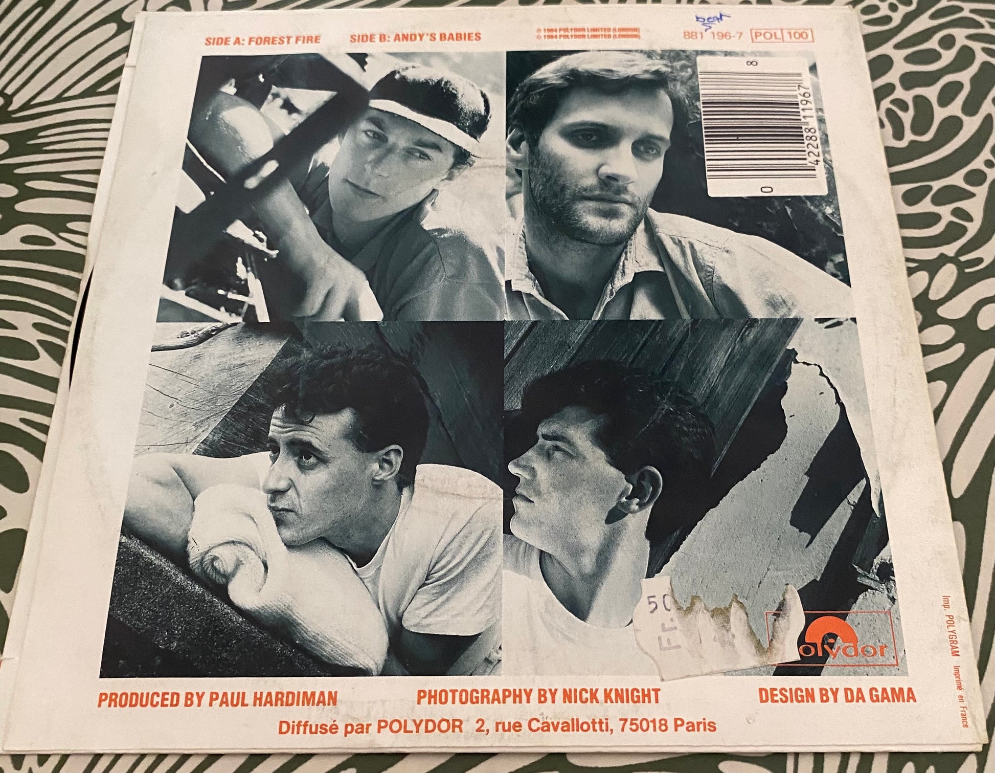 Disque vinyle 45 Tours Lloyd Cole And the Commotions. Forest fire.