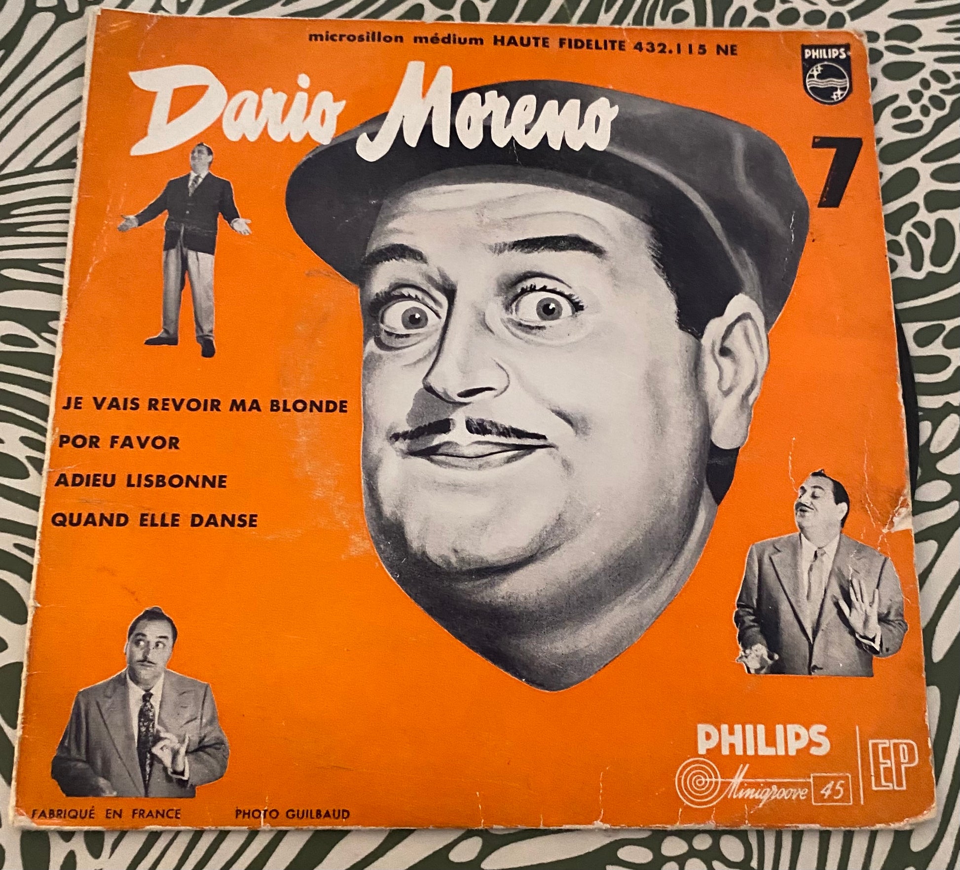Disque vinyle 45 Tours Dario Moreno. Je vais revoir ma blonde