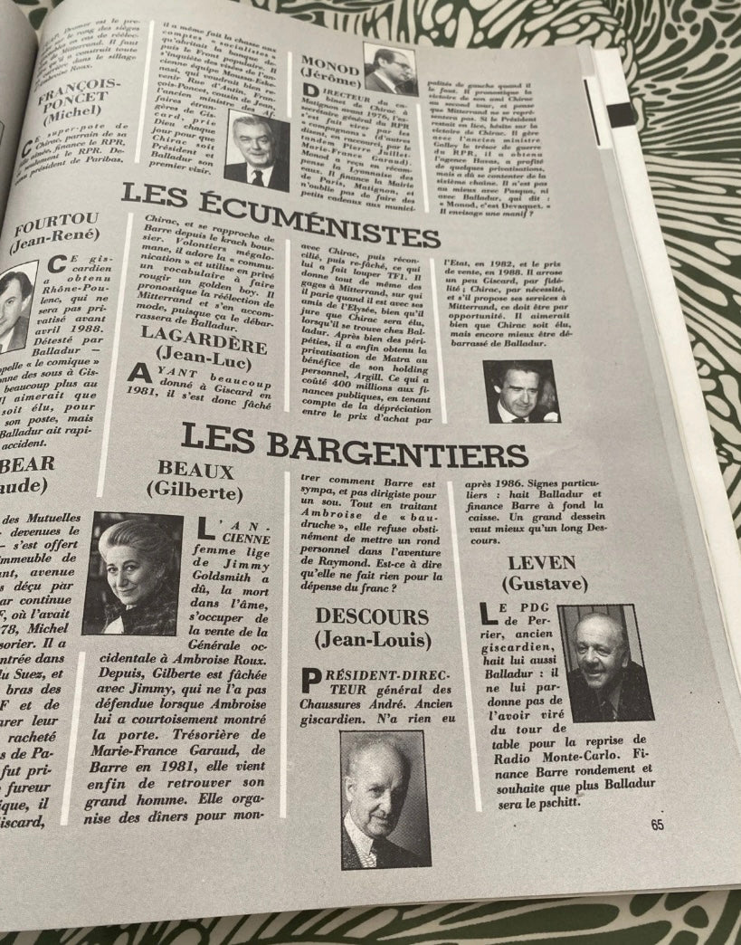 Magazine les dossiers du Canard. L’agent secret des Élection. Numéro 27