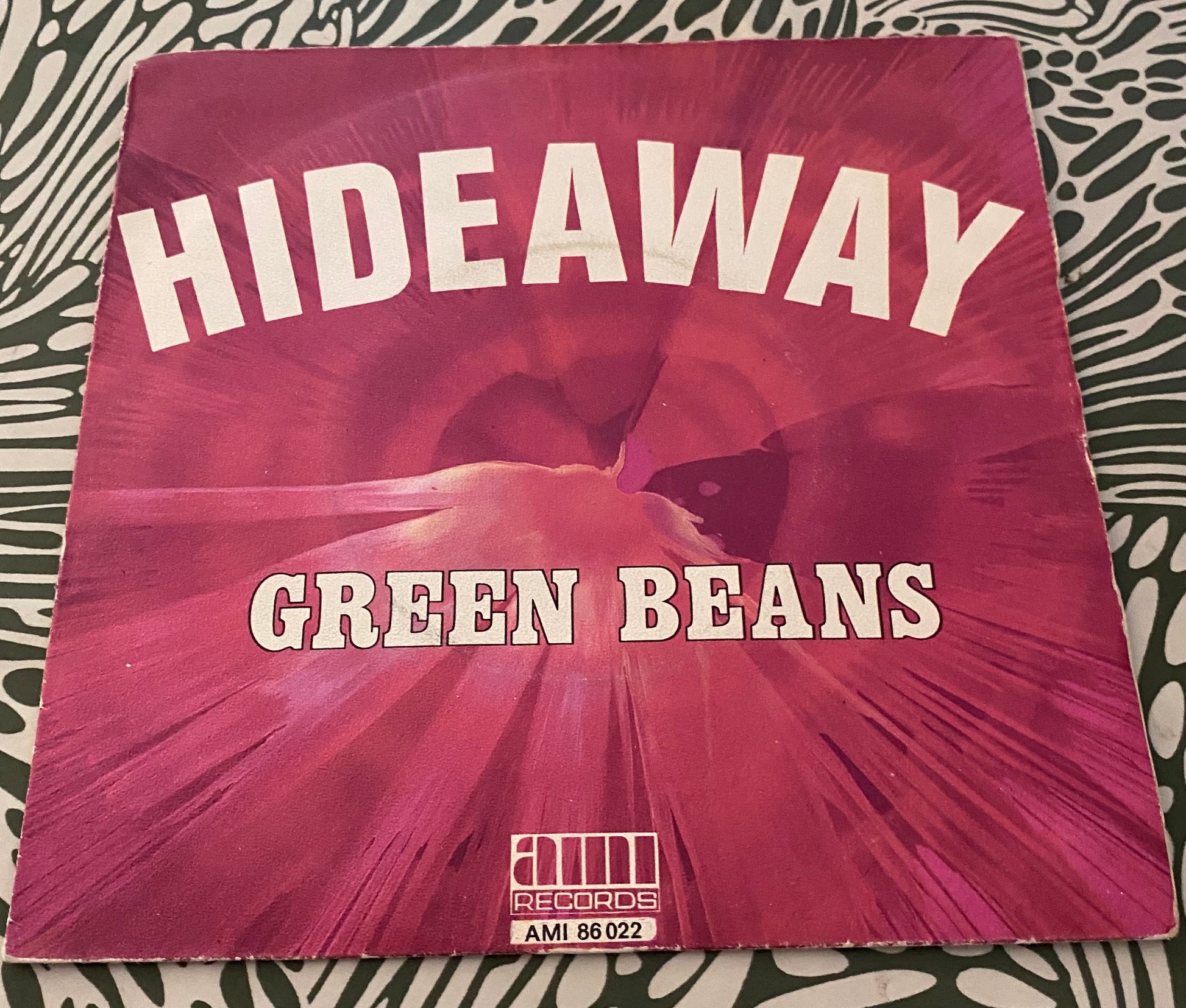 Disque vinyle 45 Tours Green Beans. Hideaway
