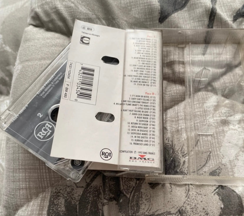 Cassette audio Elvis la voix du Rock. Double durée 35 titres