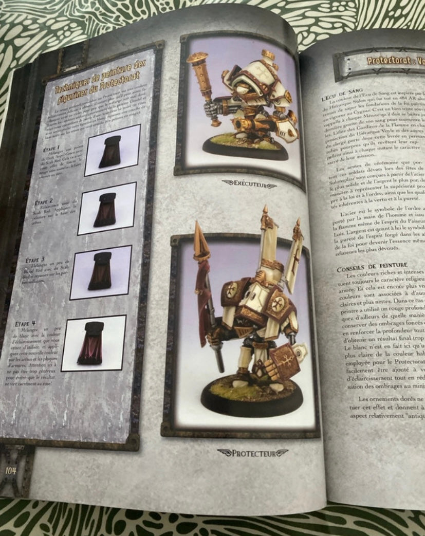 Livre Warmachine. Escalation supplément de campagne figurine à vapeur