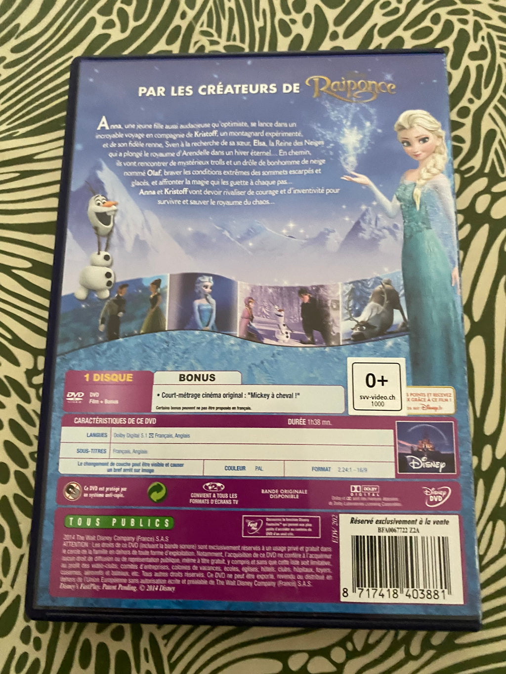 DVD Disney La Reine des Neiges