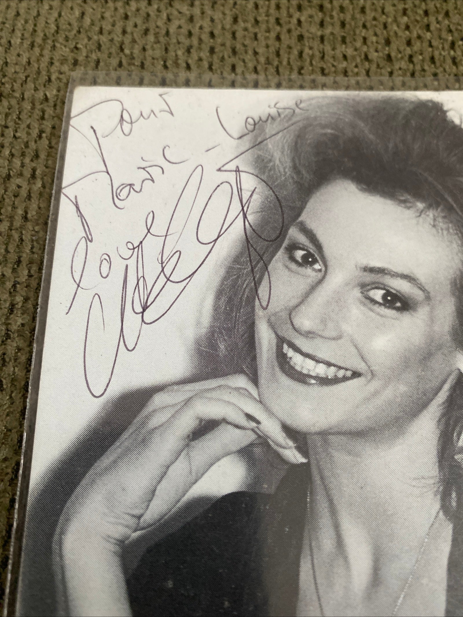 Carte postale carte promo dédicacée Ute Lemper