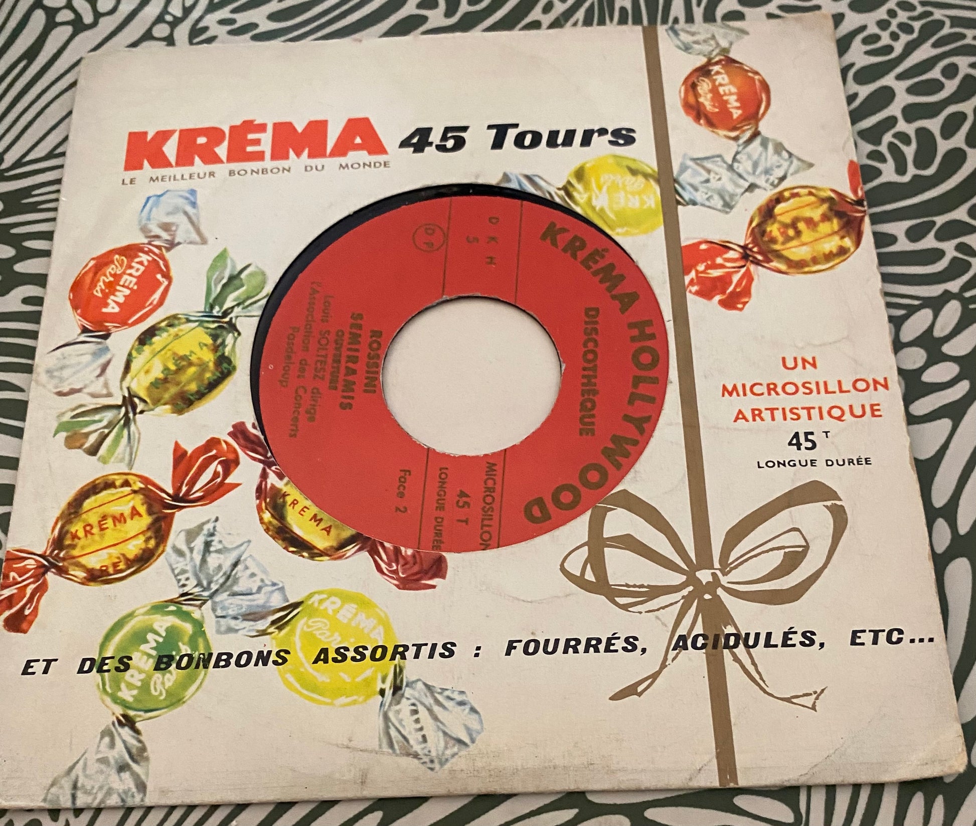 Disque vinyle 45 Tours Krema Rossini Semiramis