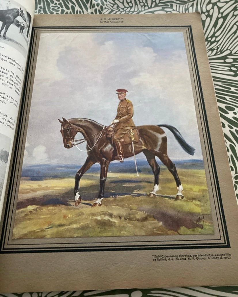 Livre ancien revue des agriculteurs de France. Le cheval 1935