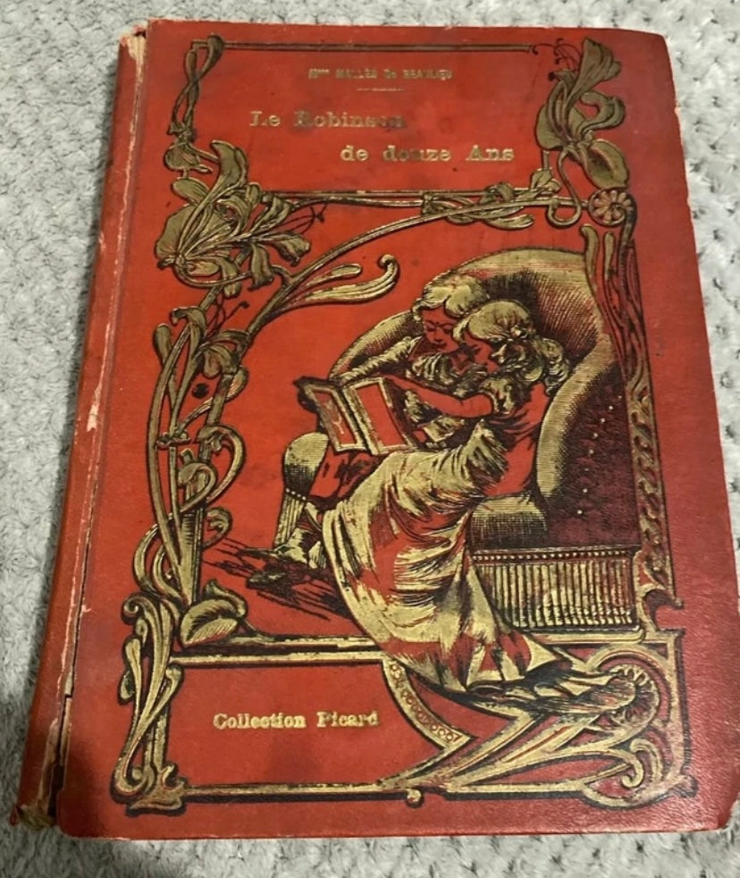 Livre ancien Robinson de douze ans. Mme Malles de Beaulieu. 1914