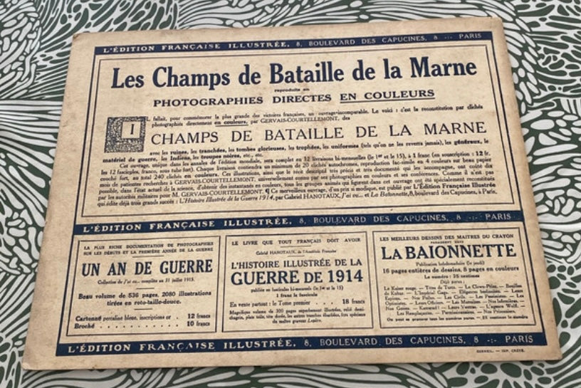 Revue Portfolio les champs de bataille de la Marne. Numéro 12. Début 1900