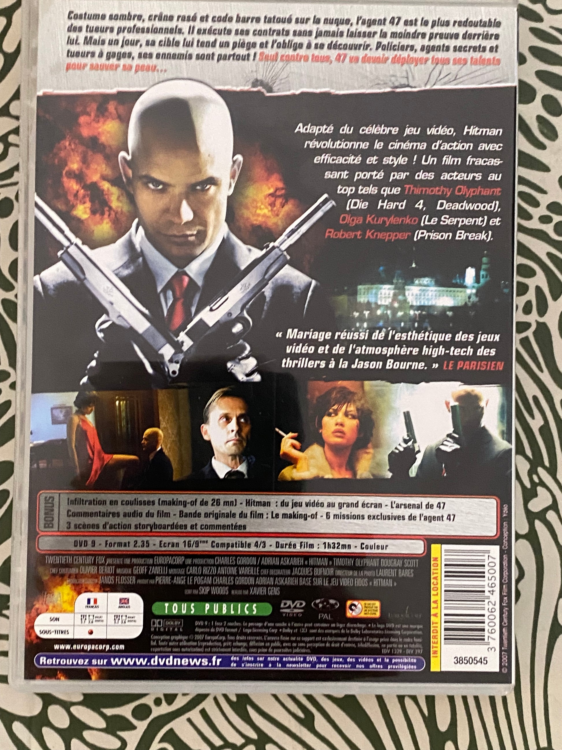 DVD film Hitman 47. Version intégrale non censuré