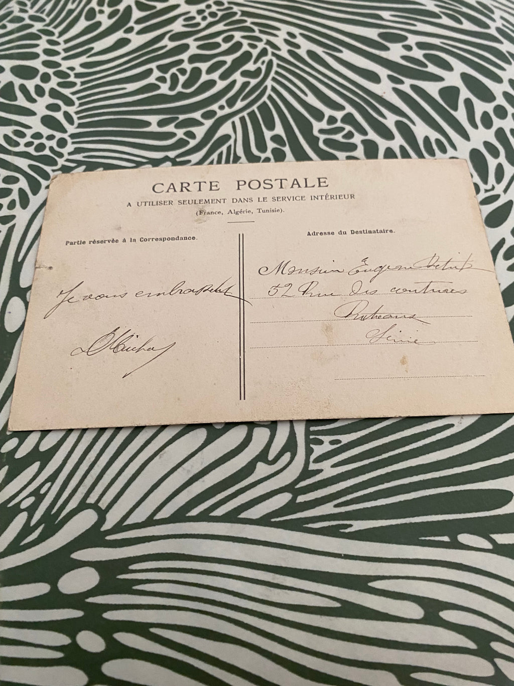 Carte postale ancienne coteau de Mons.