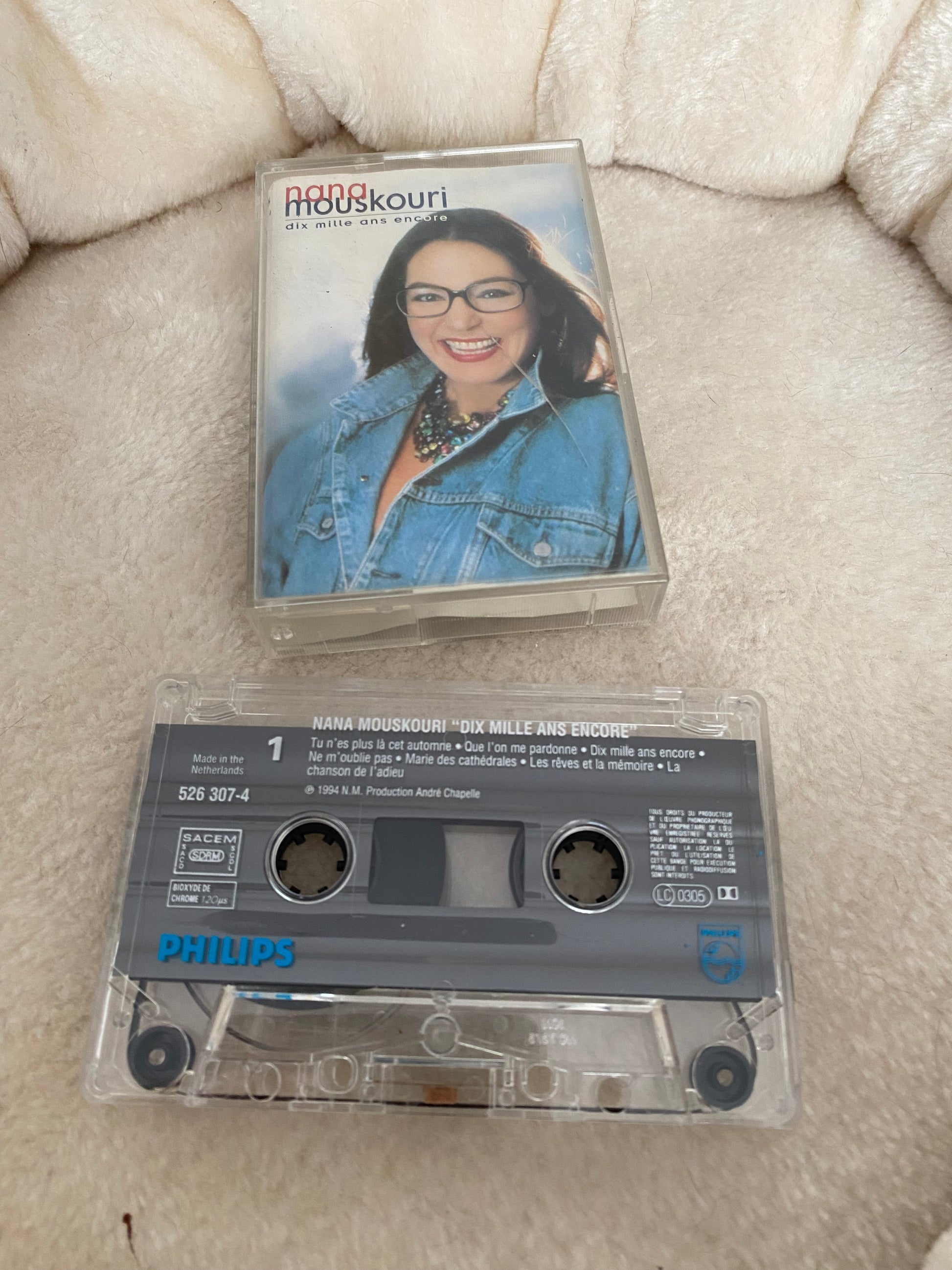 Cassette audio Nana Mouskouri. Dix mille ans encore