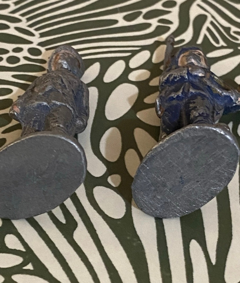 Figurines anciennes Quiralu Lot de 2. Chasseurs alpin