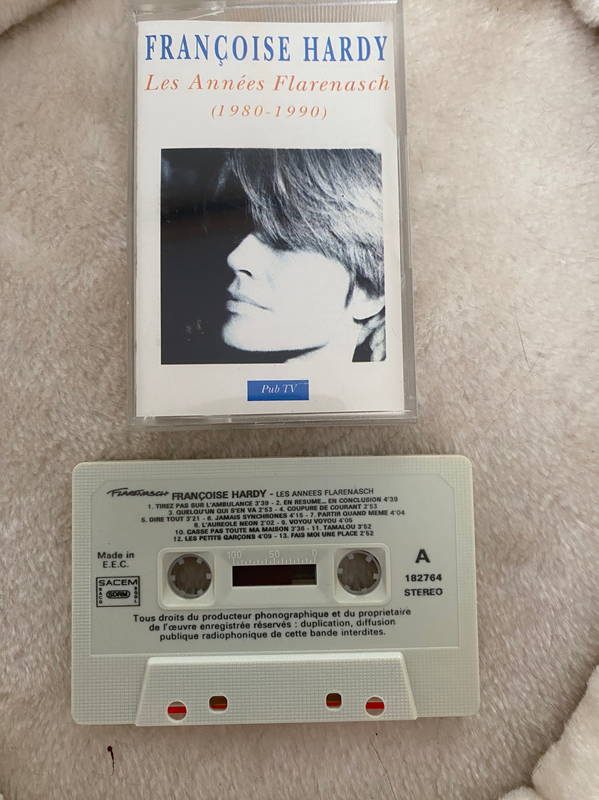 Cassette audio Françoise Hardy. Les  années Flarenasch 1980-1990
