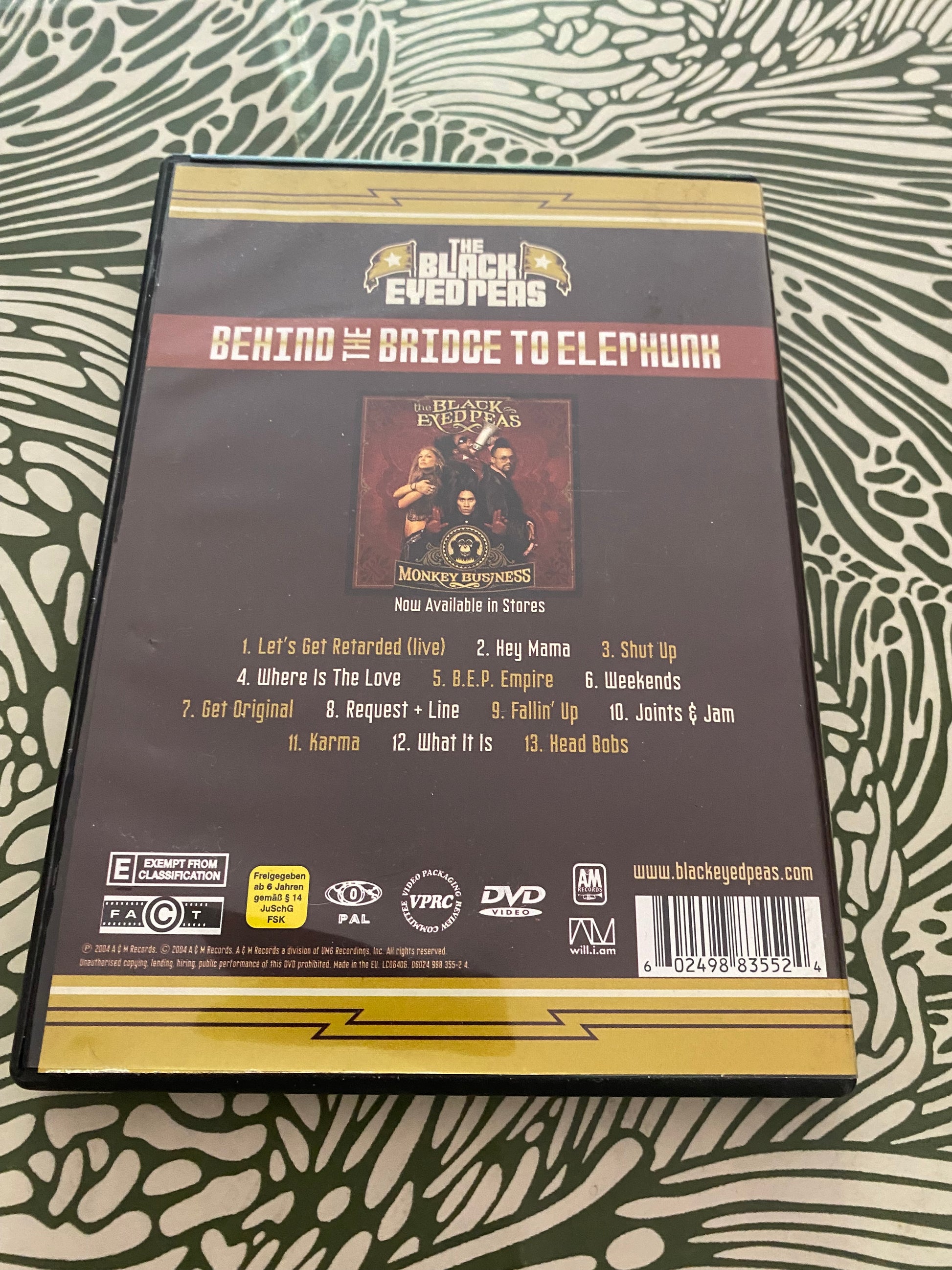 DVD musique The Black Eyed Peas