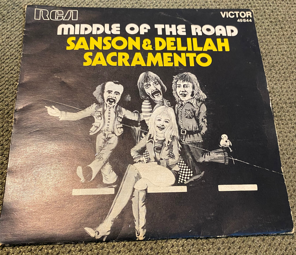 Disque vinyle 45 tours Samson & Delilah Saccramento. Midle of the Road