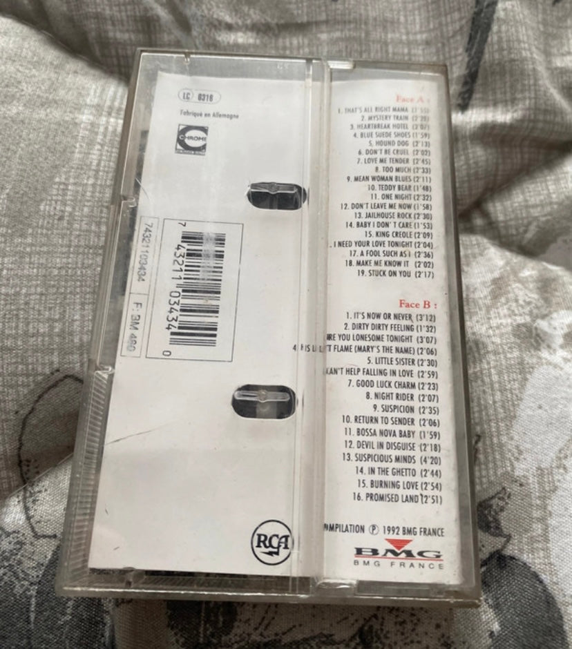 Cassette audio Elvis la voix du Rock. Double durée 35 titres