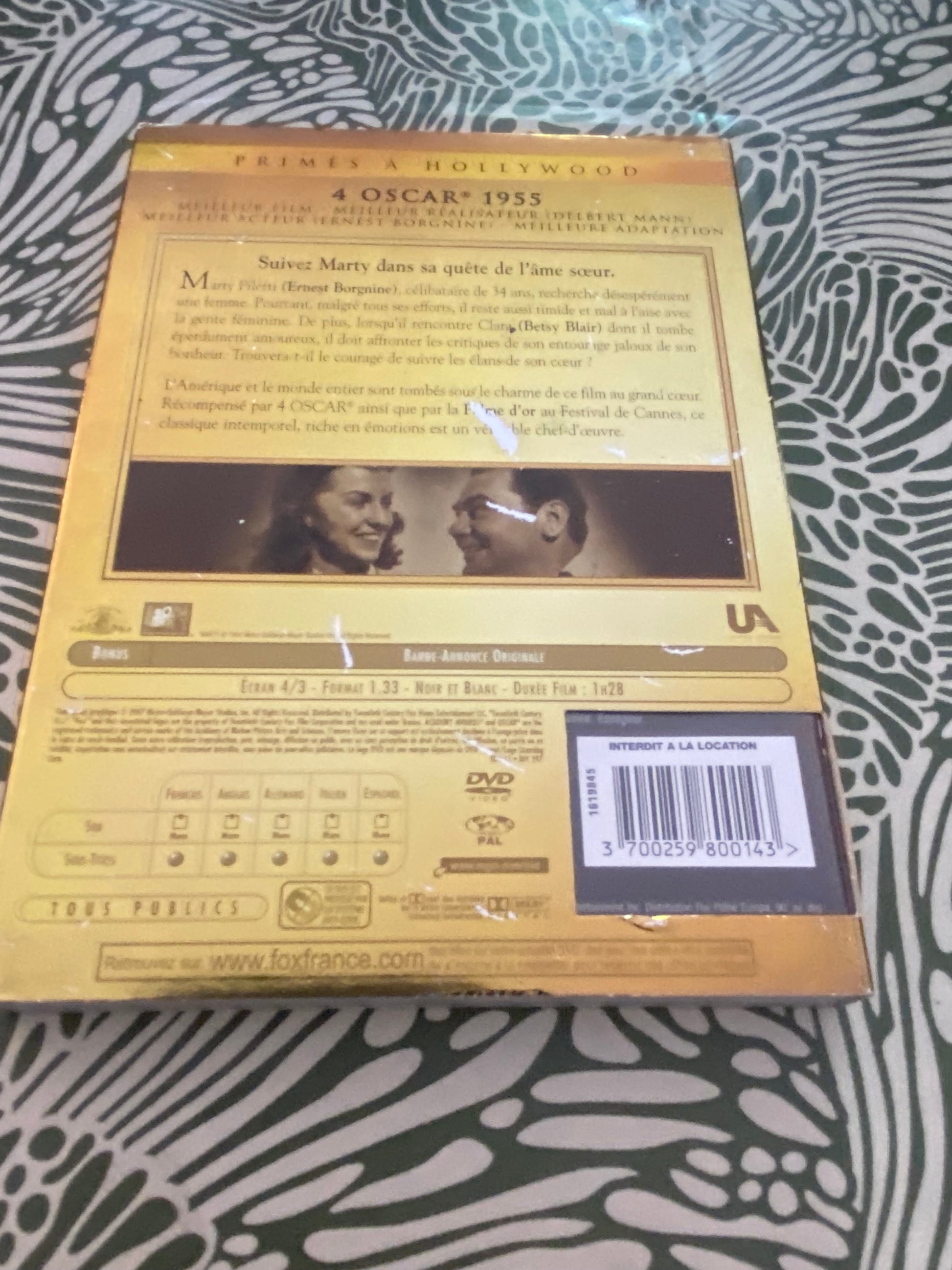 DVD film ancien Marty