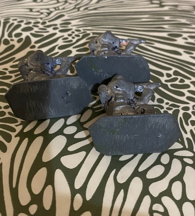 Figurines anciennes Aludo Quiralu Lot de 3