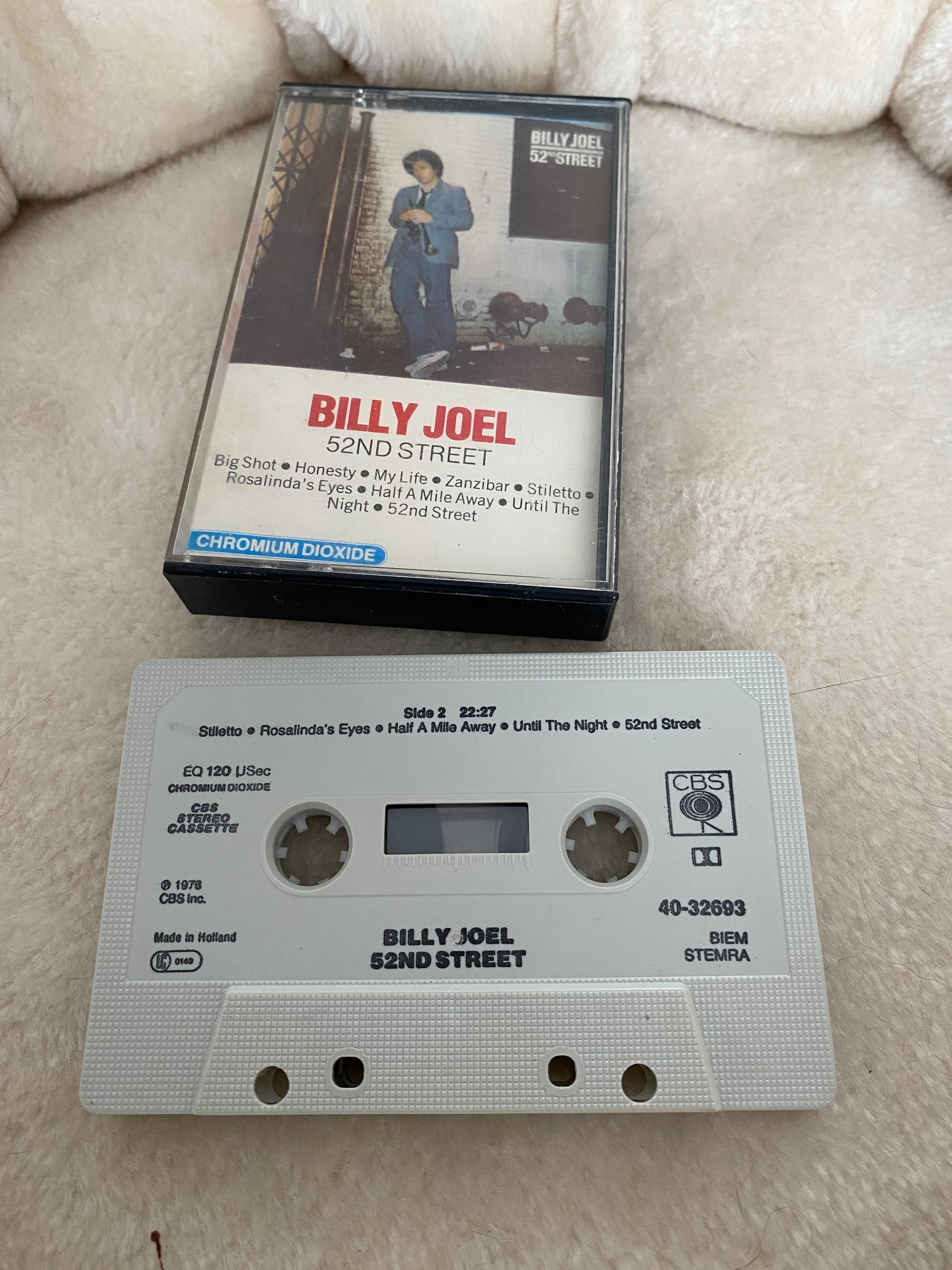 Cassette audio Billy Joel. 52nd Street.