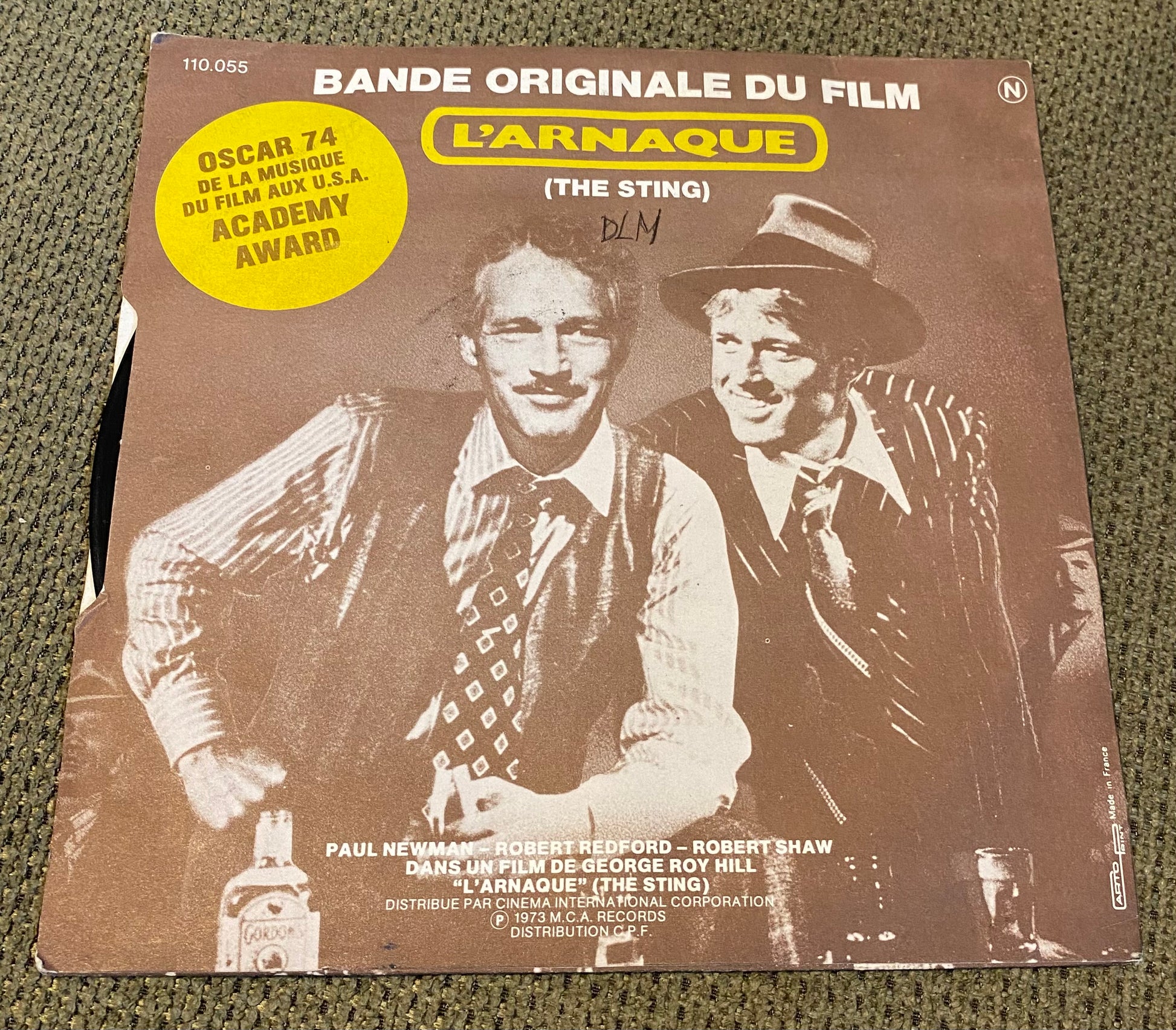 Disque vinyle 45 Tours bande originale du film L’arnaque