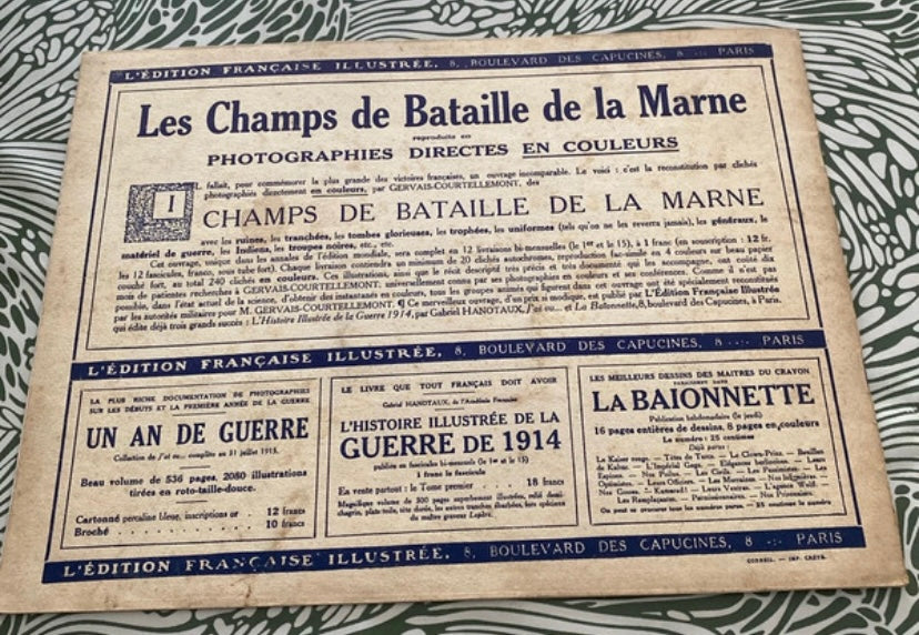 Revue Portfolio les champs de bataille de la Marne numéro 7. Début 1900
