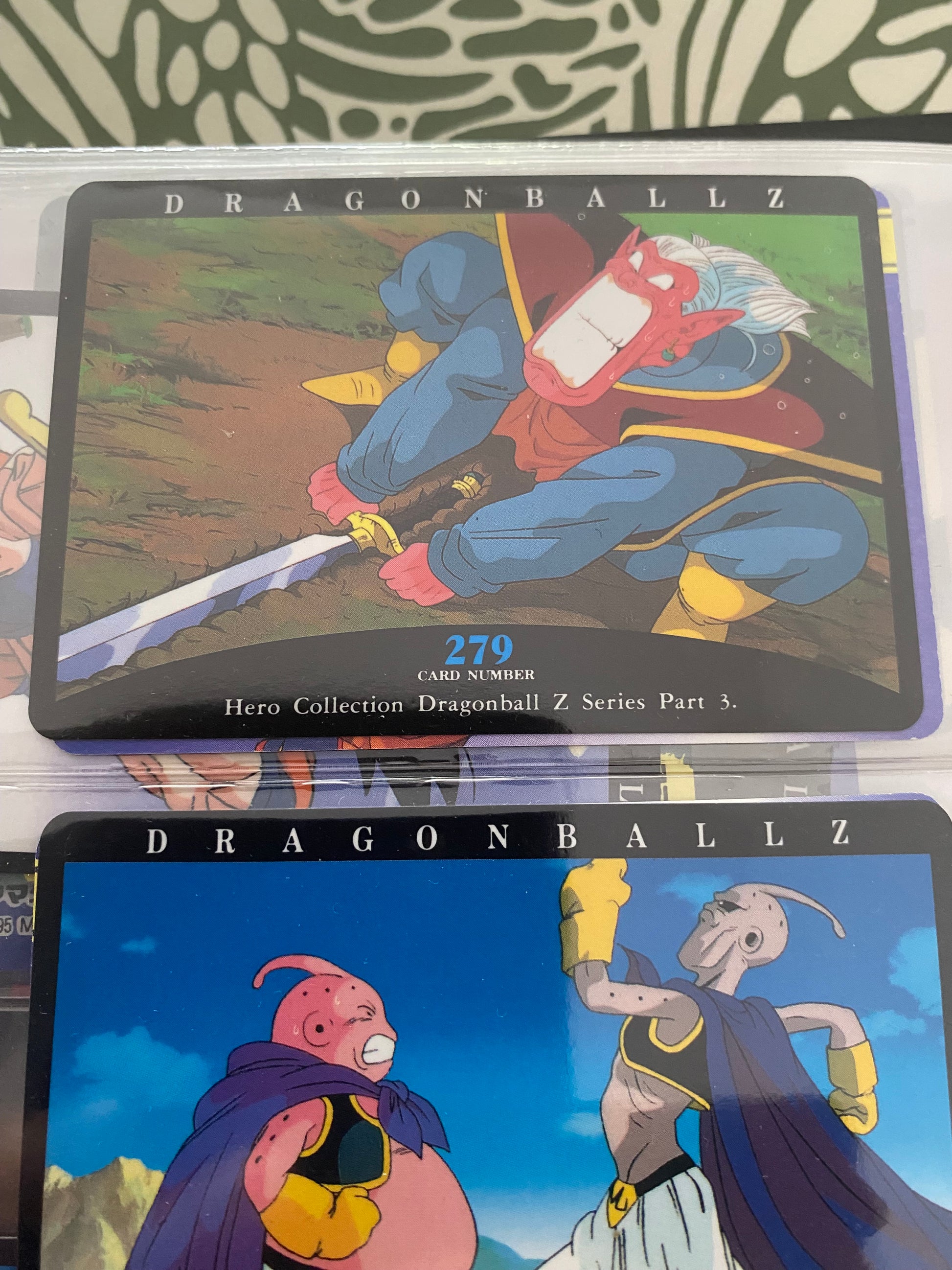 Dragon Ball Z part 3 cartes de collection numéro 279.280.281.282 Lot de 4