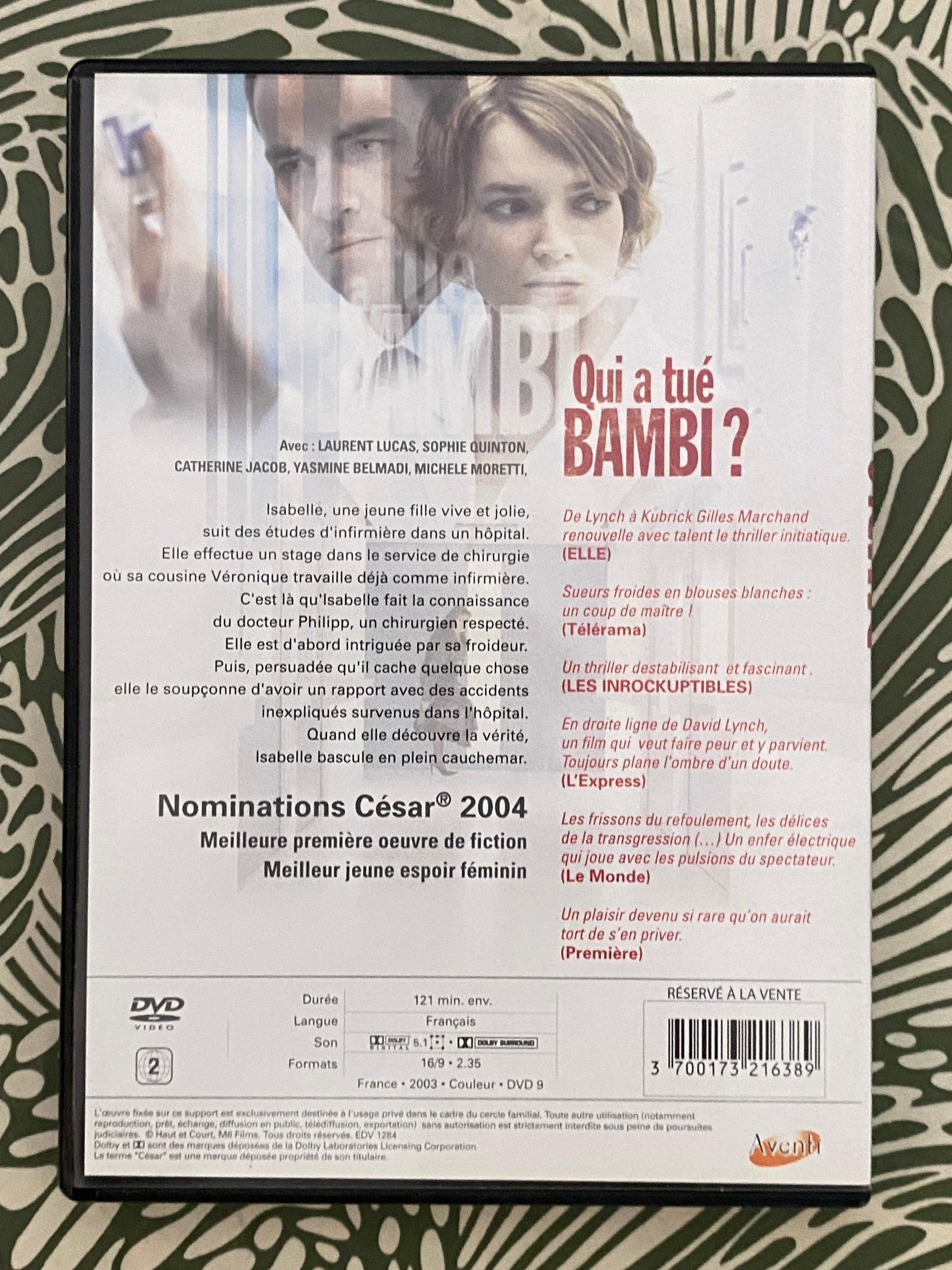 DVD film Qui a Tuer Bambi ?
