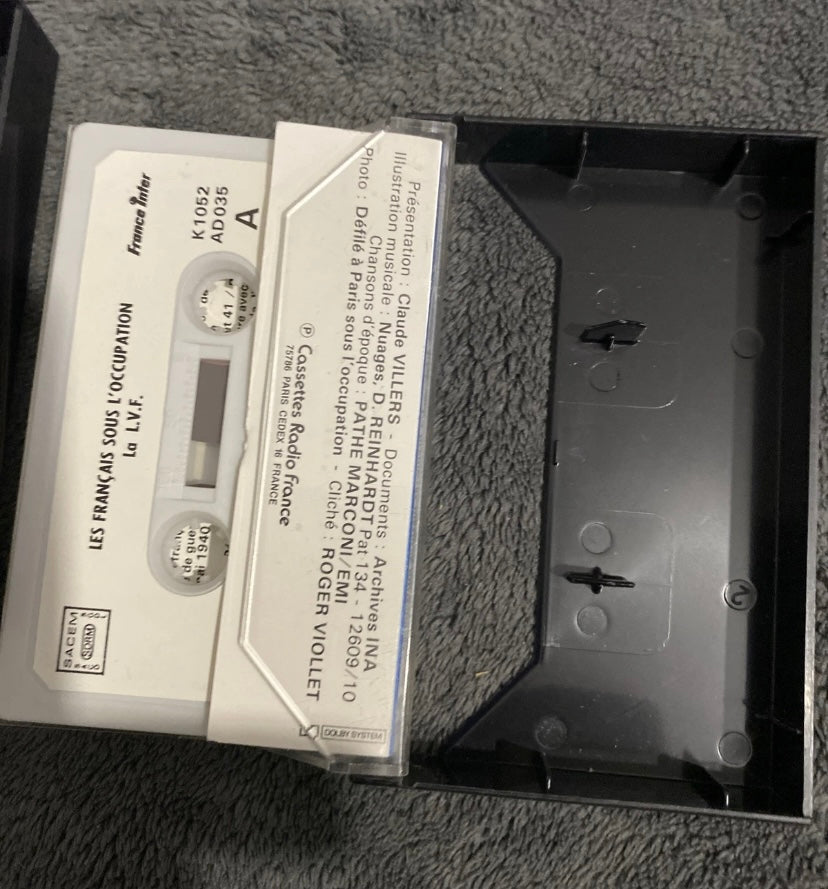 Cassette audio Les Français sont l’occupation. Radio France Lot de 2