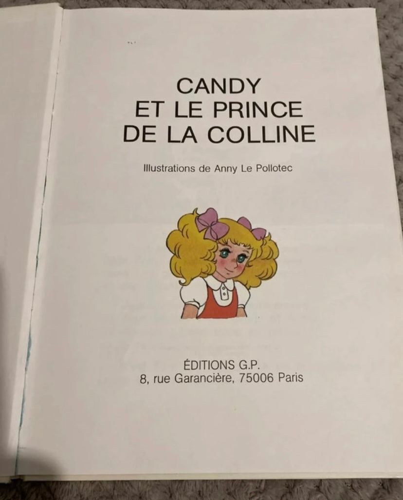 Livre ancien pour les nostalgiques Candy et le prince de la colline 1980