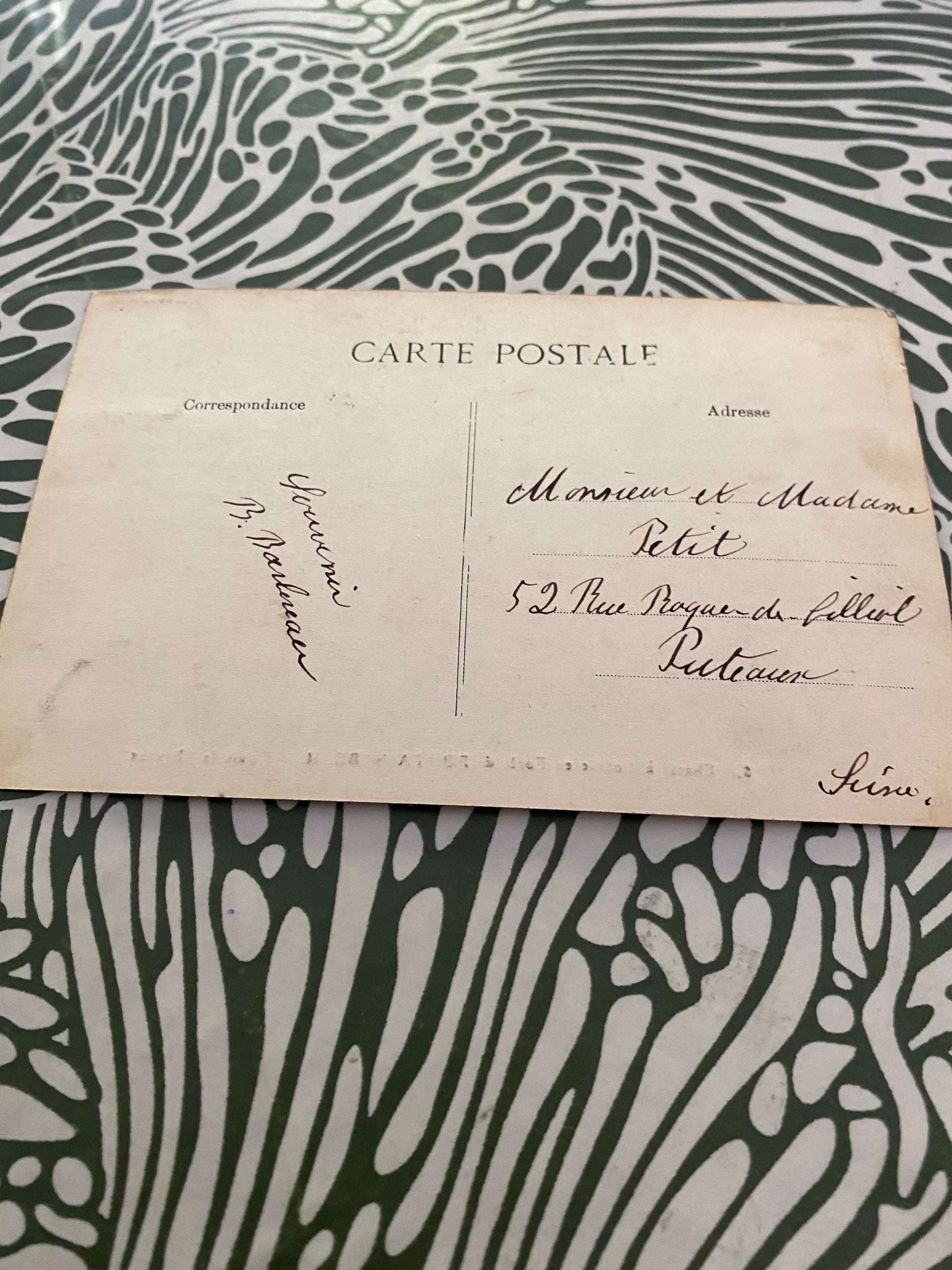 Carte postale ancienne. Chasse à courre en forêt de Fontainebleau. Relais de cheval
