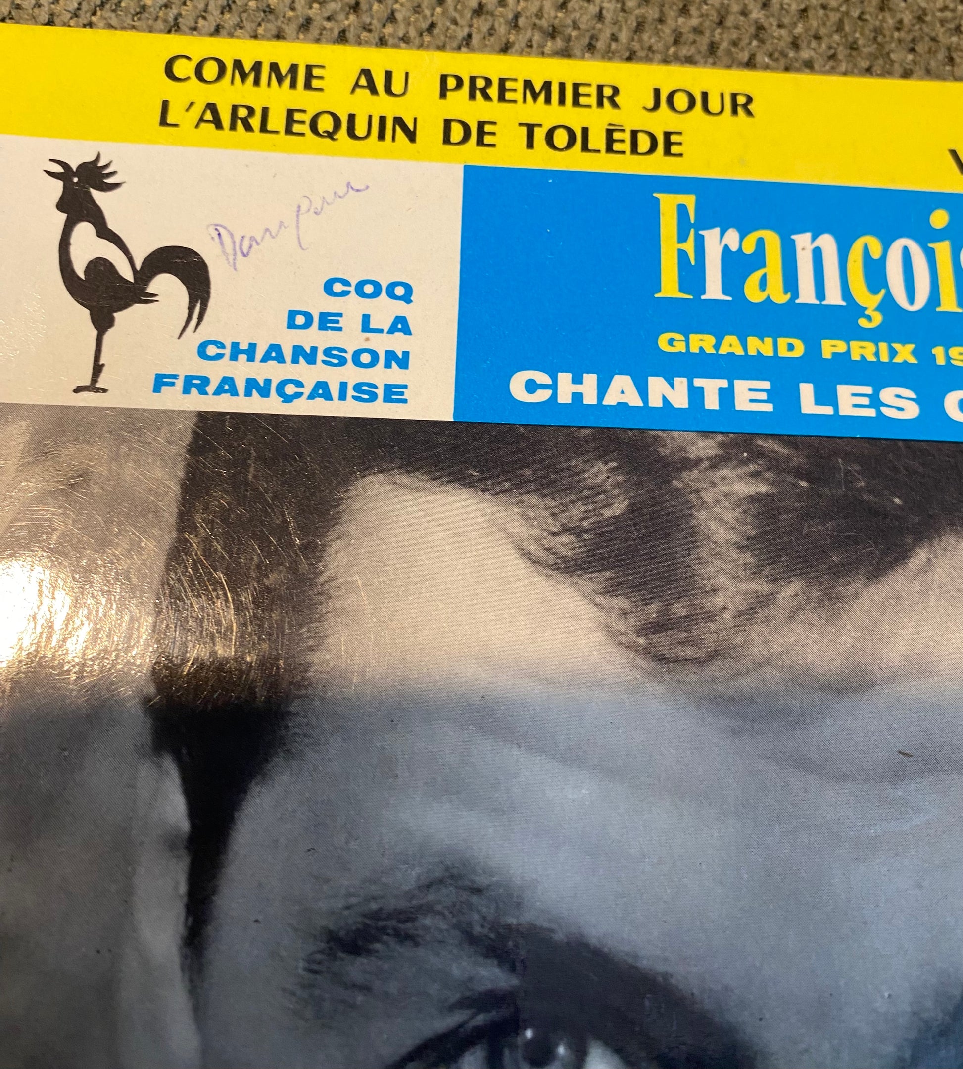 Disque vinyle 45 tours François Deguelt chante les grands prix 1960