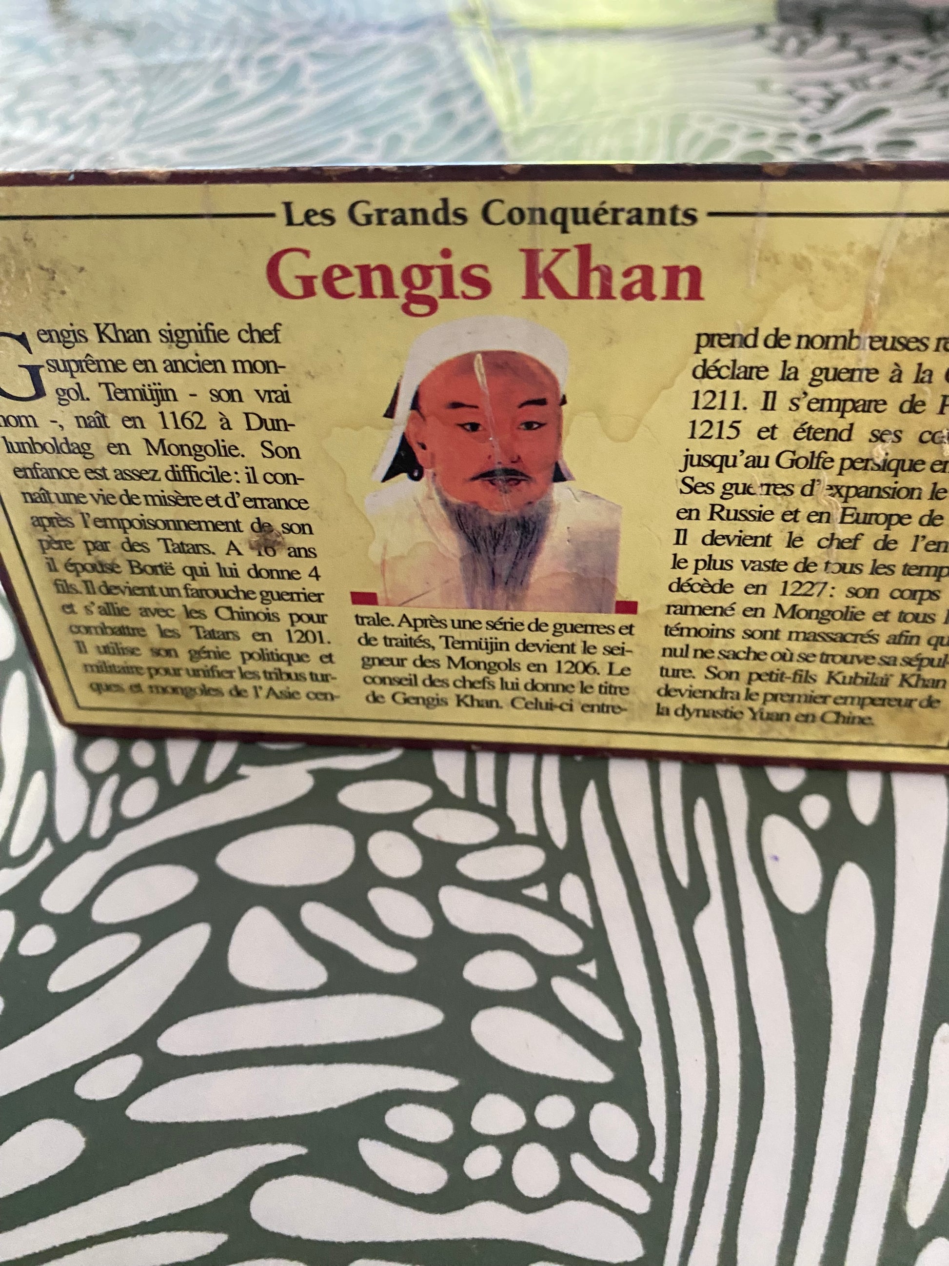 Figurine Les Grands Conquérants. Gengis Khan. En plomb