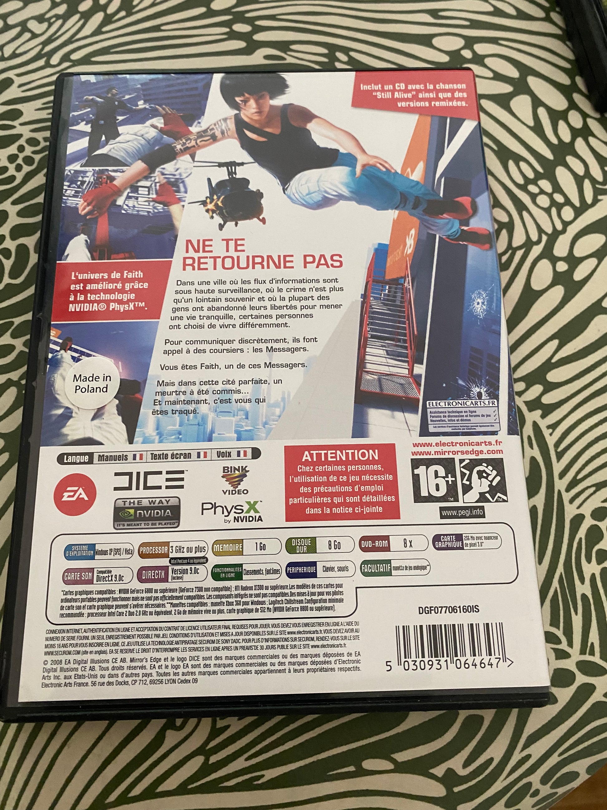 Jeu PC Mirror’s Edge