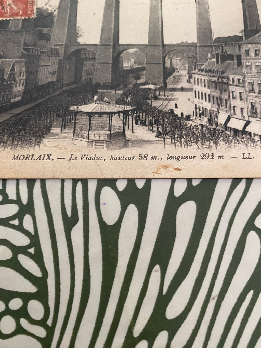 Carte postale ancienne Morlaix. Le Viaduc hauteur 58 mètres