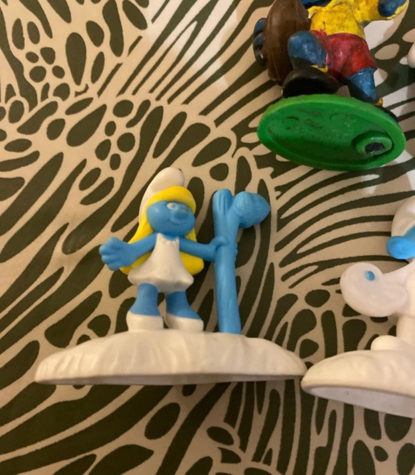 Figurines anciennes schtroumpfs Lot de 5