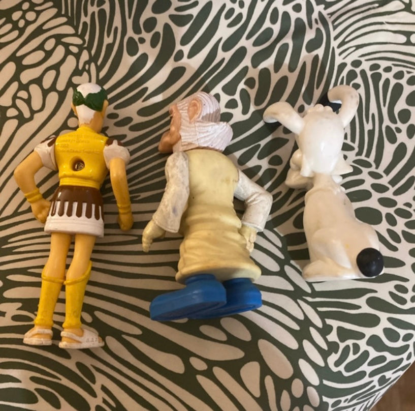 Figurines anciennes Astérix et Obelix Lot de 3