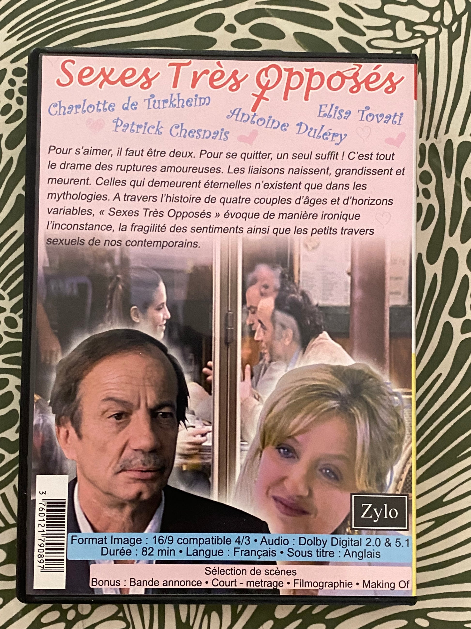 DVD film. Sexes très opposés.