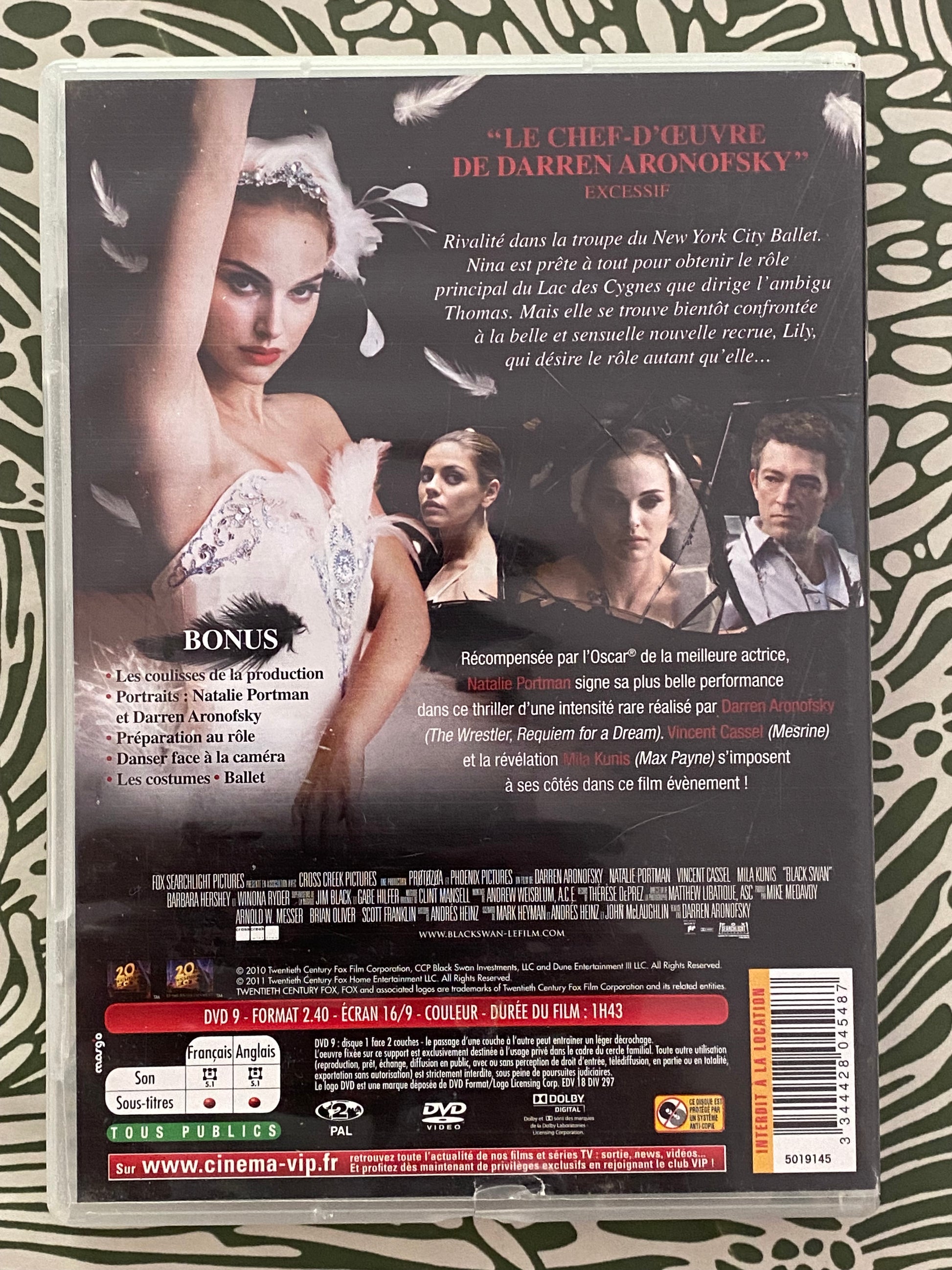 DVD film Black Swan
