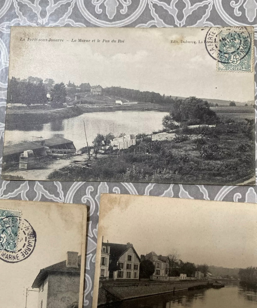Cartes postales anciennes La Ferté Sous Jouarre 1906 Lot de 7.